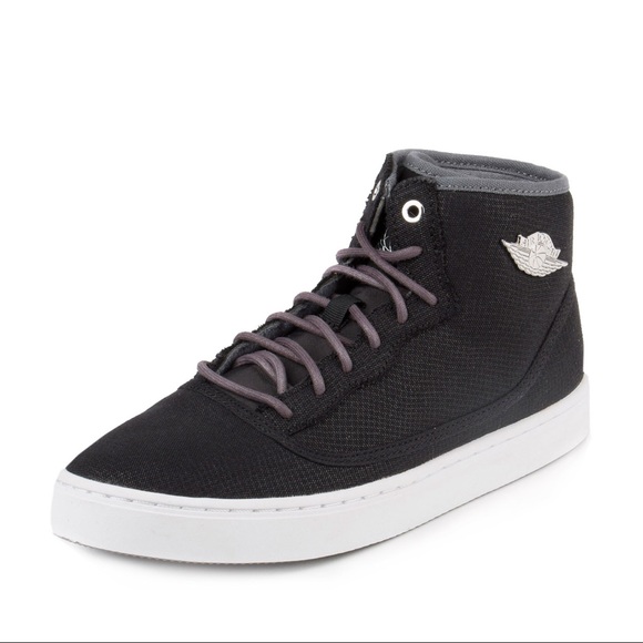 NIKE AIR JORDAN Jasmine GG Black Metallic Silver Dark Grey Kids Shoe Size 8Y - Picture 2 of 16